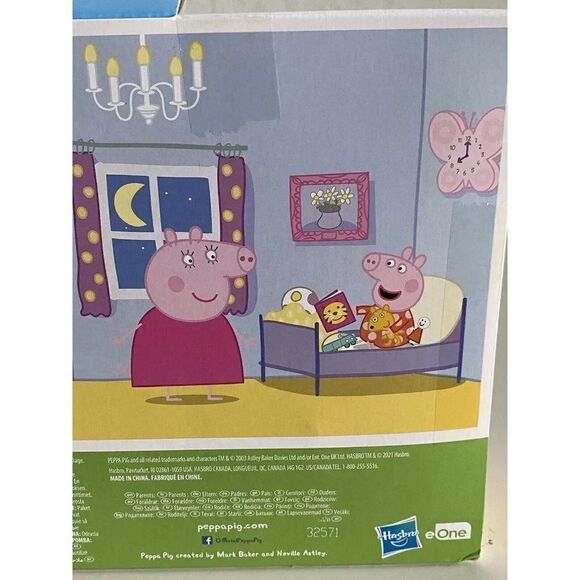 Peppa Pig BEDTIME WITH PEPPA Bedroom Play Set New In Box - Picture 9 of 11